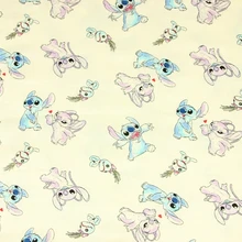 140*50 см мультфильм, Стич хлопчатобумажной ткани одежда для маленьких мальчиков с рубашкой и юбкой "сделай сам" для дизайнерское постельное белье домашний кошелек из ткани Стёганое одеяло