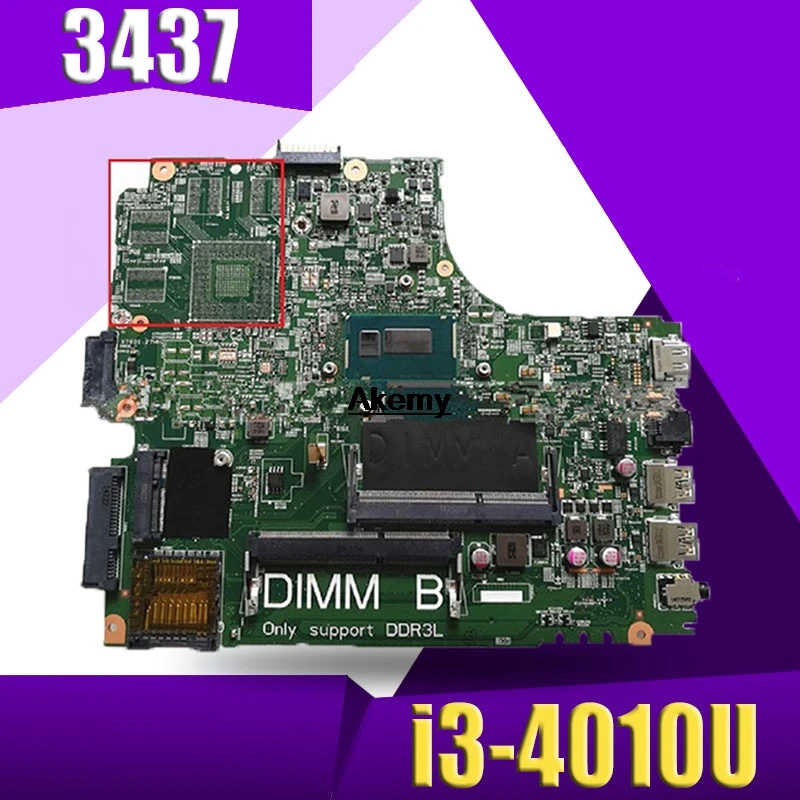 

For DELL 14R 5437 3437 Motherboard I3-4010U DOE40-HSW CN-0Y3JGV 0Y3JGV Y3JGV