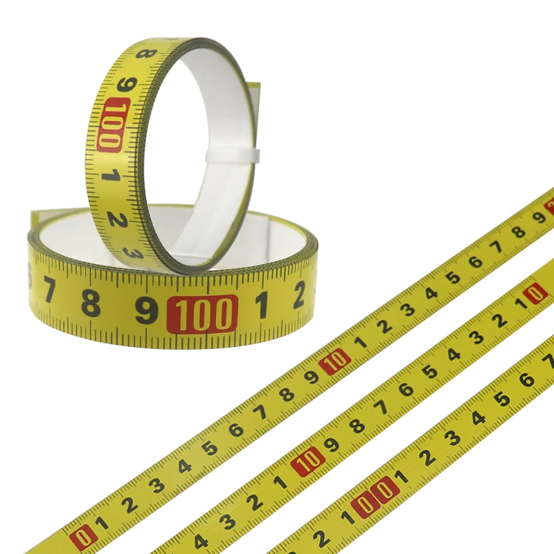 

T-track Tape Measure Self-Adhesive Measuring Tape Rust-Proof Durable and Wear-Resistan Ruler 0-5M Measuring Tools