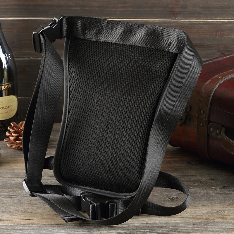 Fashion Men Drop Leg Bag High Quality Fanny Pack Motorcycle Riding Shoulder Crossbody Bags Thigh Male Hip Belt Waist Packs