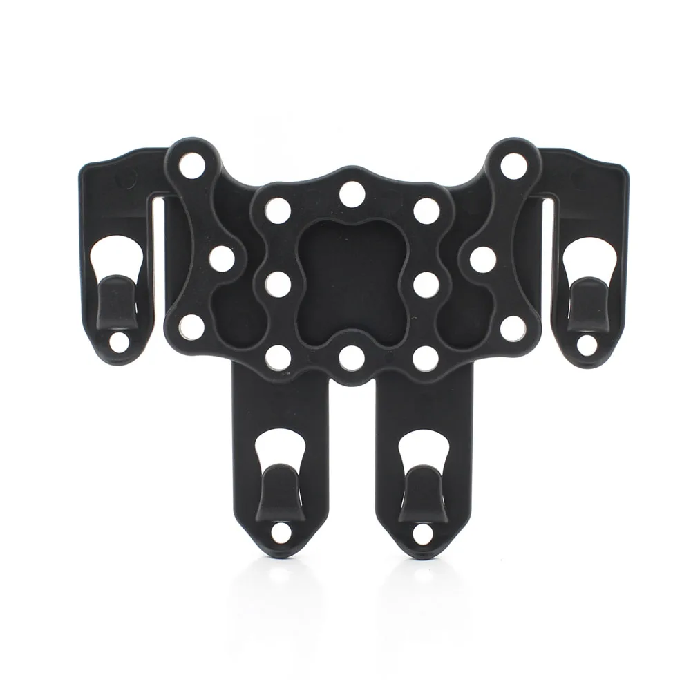 Black Molle скоростной зажим платформа Ambidextrous кобура рельсовый чехол крепление CQC охотничий адаптер кобуры пистолет аксессуары - Цвет: Black