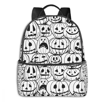 

2020 Halloween Pumpkins Illustration Children Backpacks Schoolbag Book Bag Kids Backpack Children School Bag Girl Boy Backpack