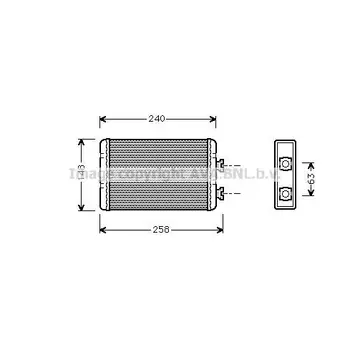 

Heater radiator BMW 1.6-3.0/1.8D-3.0D 98-05 AVA QUALITY CO