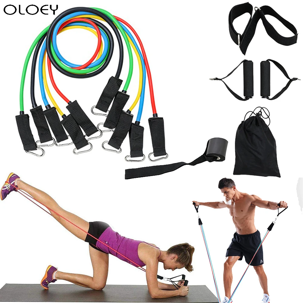 

Fitness Resistance Bands Tubes Yoga Pull Rope Sport Fitness Gum Workout Exercise Bands Gym Sport Rubber Expander Sport Equipment