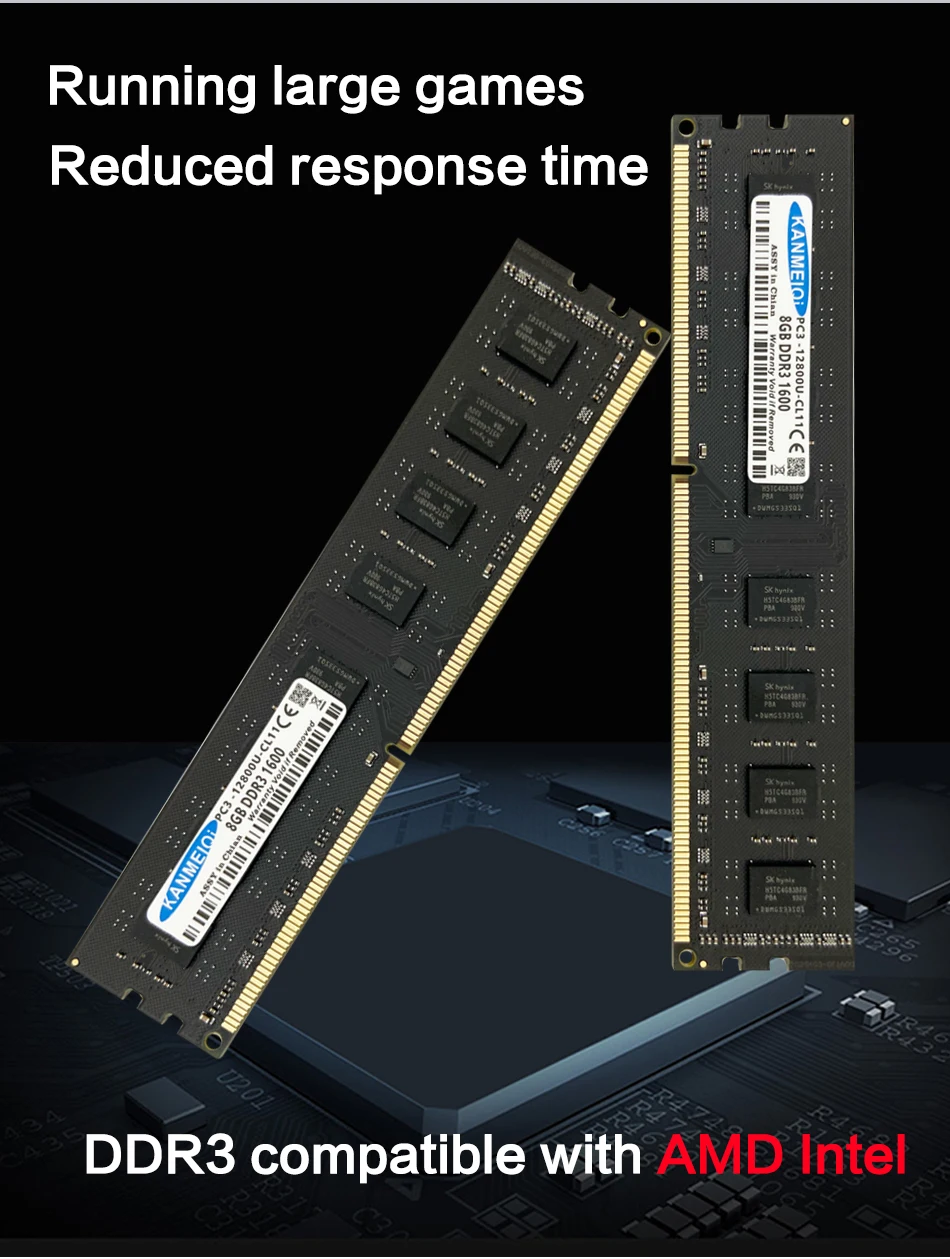 8gb 1866mhz memoria 240pin 1.5v novo dimm intel amd