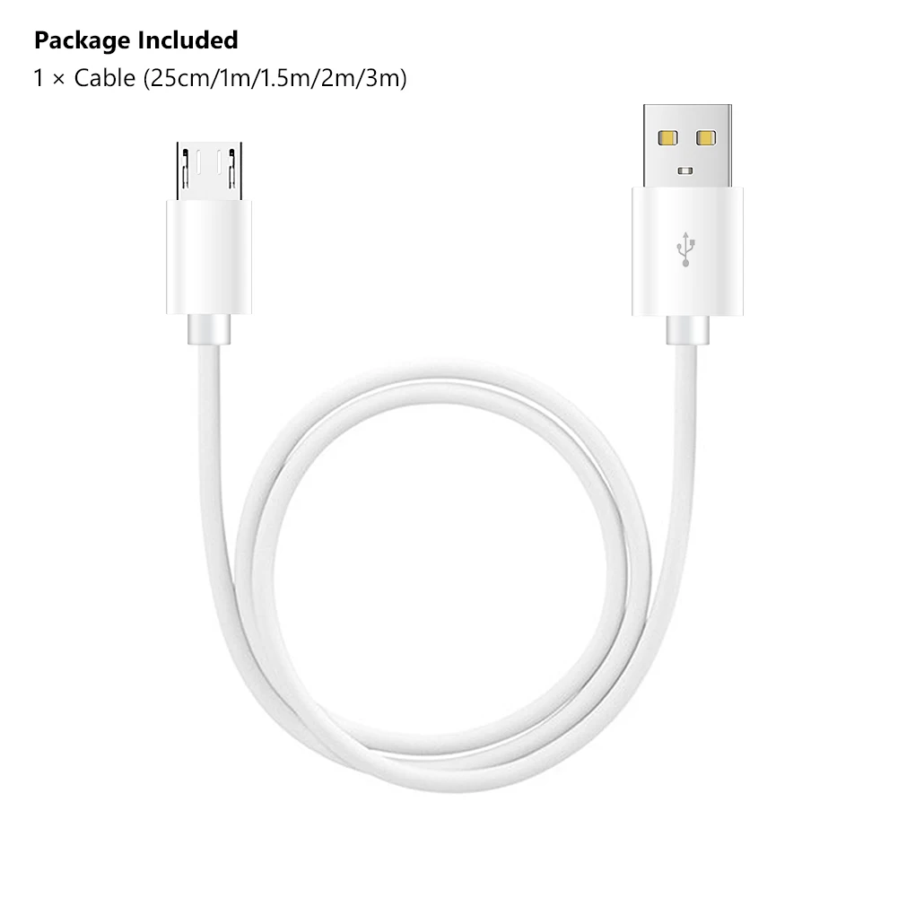 Micro USB кабель для передачи данных 2A Быстрая зарядка Microusb зарядное устройство шнур