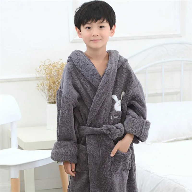 Купальный халат из органического хлопка для мальчиков, Детская Хлопковая ночная рубашка, детская пижама из хлопка, одежда для сна, банный Халат
