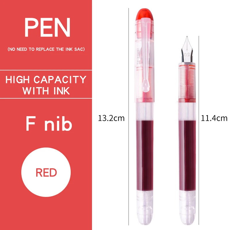 Vibrant Ink Fountain Pen Set - 8 Color Collection for Office & School - Stylish & Elegant Writing Essentials