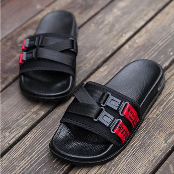 

Sandals Men Street New Summer Shoes Men Plus Size 39-45 Men Slippers Letters Light Beach Sandals Male Slippers Sandales Hommes