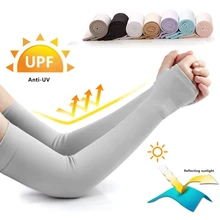 Рукава для гольфа, защита от солнца, для баскетбола, волейбола, руки, теплые, для езды на велосипеде, защитные рукава для рук, УФ-покрытие для женщин, мужчин, Длинные