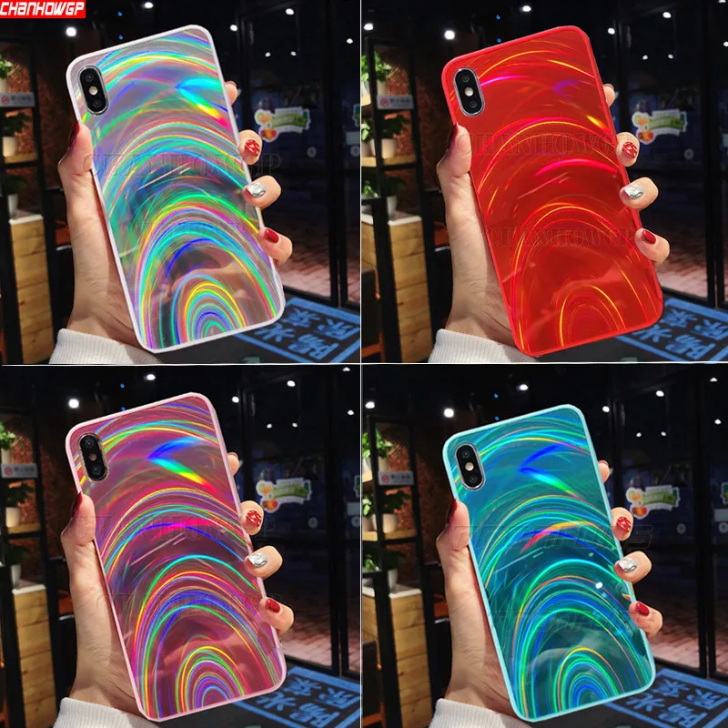 Чехол с 3D радужными блестками для Huawei P30 P20 Pro PSmart Plus Y5 Y6 Y7 Prime Y9 2019 Honor 20i 10i 10 Lite 8X 8A 8S