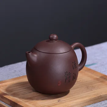 

Ore purple clay yixing teapot kung fu kettle zisha pot creative drinkware