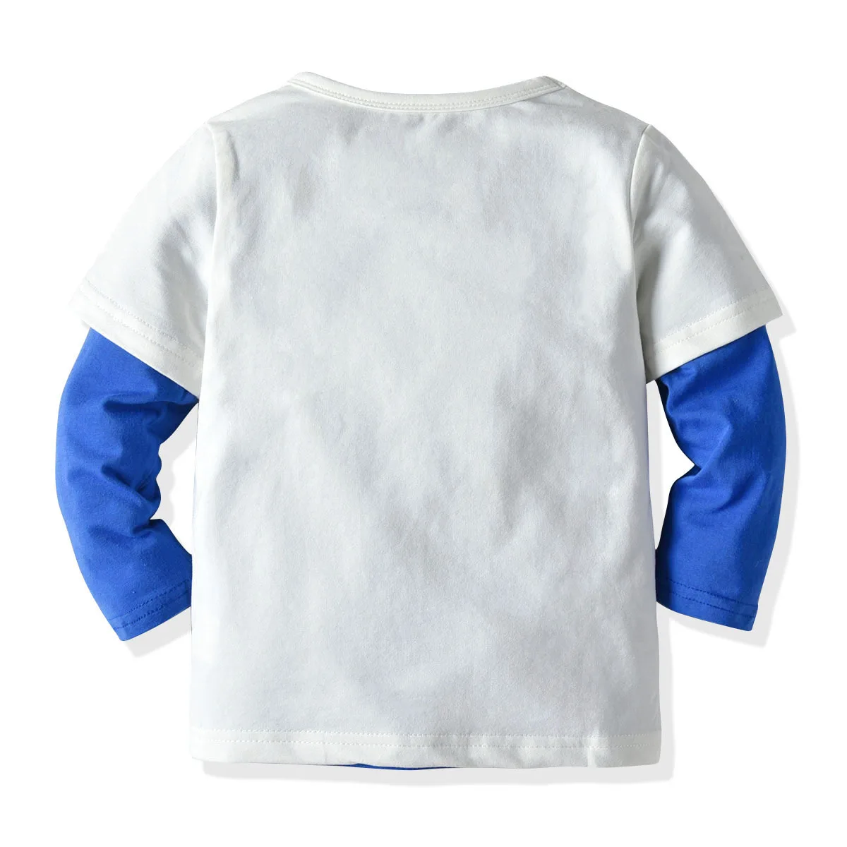 Children Spring And Autumn New Style Looped Pile Vest Long Sleeve Shirt Two Piece Set BOY'S Baby Autumn And Winter Base Shirt Al