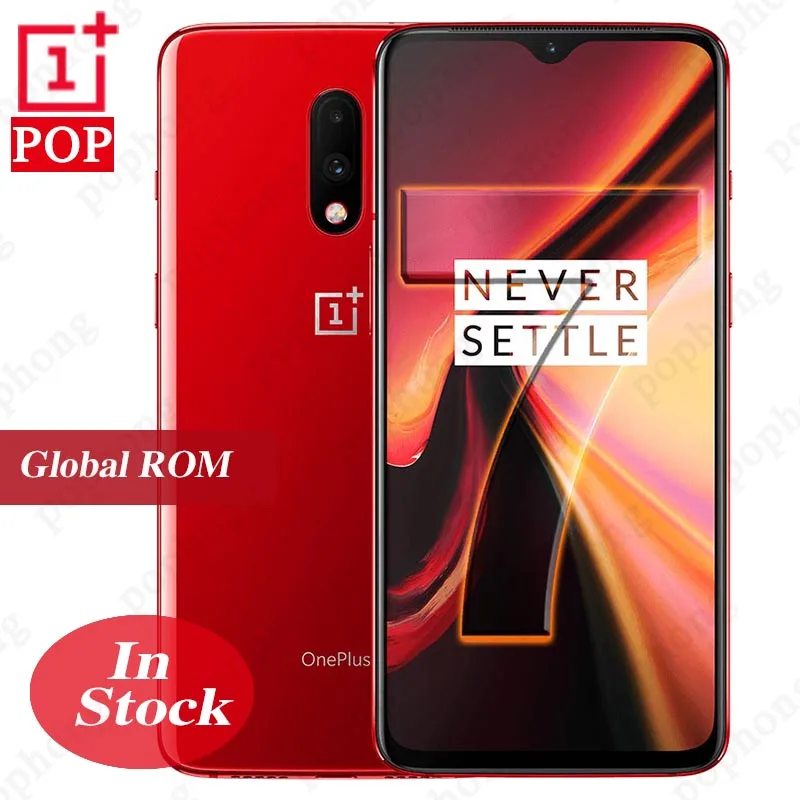 Глобальная прошивка мобильного телефона Oneplus 7 6,41 дюймов AMOLED 48MP камеры кислородная ОС Snapdragon 855 разблокировка экрана NFC 3700 мАч