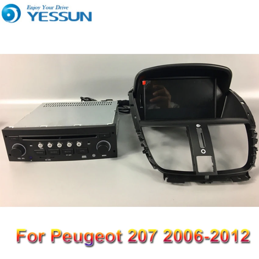 Android радио автомобильный dvd-плеер для Peugeot 206 + / 207 2006-2012 стерео мультимедиа GPS