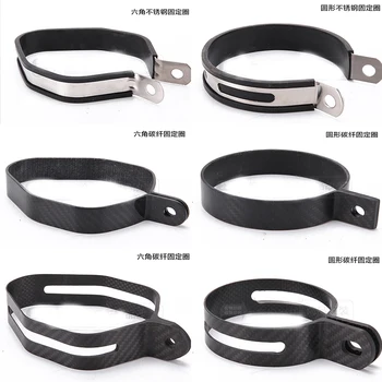 

Motorcycle Parts Moto Akarpovic Yoshimura Ar Exhaust Pipe Caliper Fit Hexagon Round Exhaust Install Fixed Bracket For Suzuki Ect