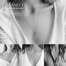 EManco 316L ожерелье из нержавеющей стали женское многослойное золотое ожерелье с цепочкой наборы хрустальных подвесок ожерелье s для женщин