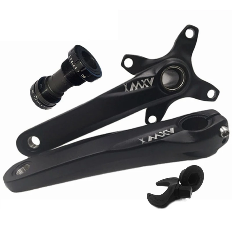 VXM 104BCD Crank Alloy Aluminum MTB Bike Crank Suit Sprocket Set 68BB Folding Bike Refitting for XT M610 M590 MTB Bicycle Parts