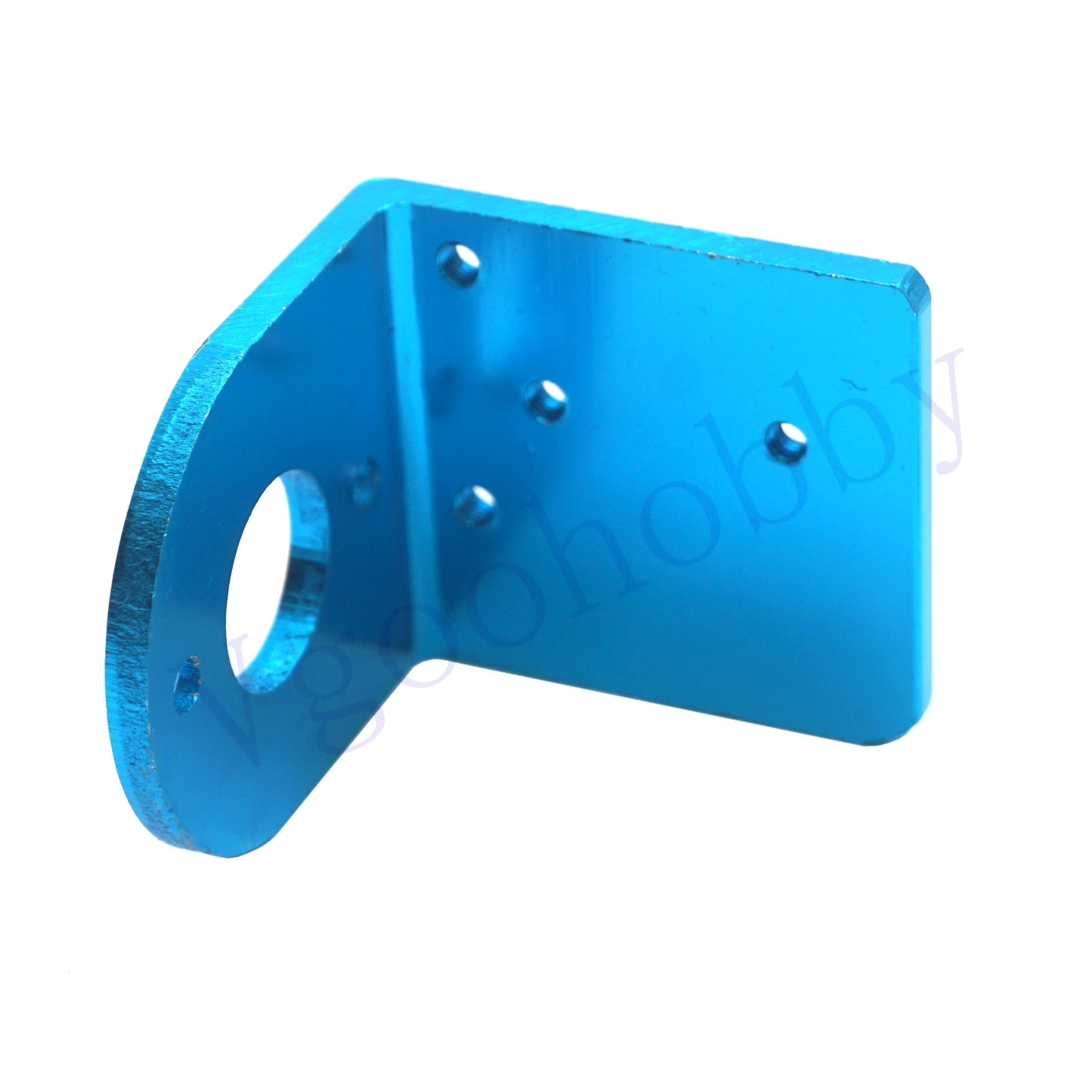 Support moteur RC en aluminium pour WLtoys 1/18, vue de dessus montrant les trous de fixation.