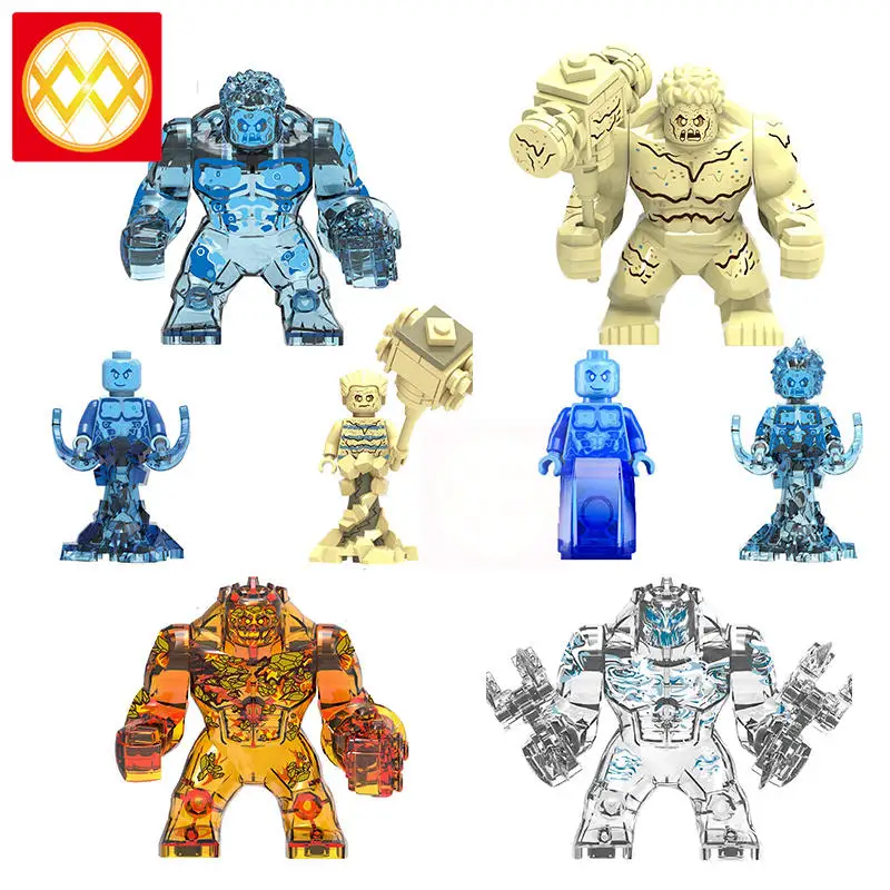 

Single Sandman Cyclone Hellfire Elementals Zephyr Hydro-man Hydron Spiderman Far From Home Supervillian Building Blocks Kids Toy