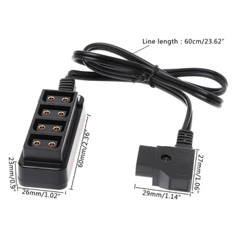 

D-Tap Male B-tape To 4 Female Hub Adapter Splitter Cable For Photography Power