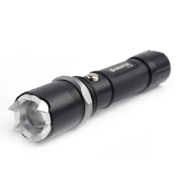 

1PC LED Flashlight Q5 2000LM Aluminum Waterproof Zoomable flashlight Torch for 18650 Rechargeable Battery or AAA portable lamp