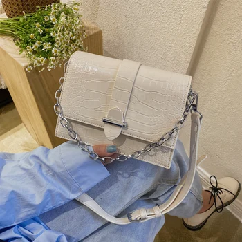 

Stone Pattern Small Square Bag Women Bag Simple Solid Color Wild Chain Shoulder Bag Mobile Phone Bag Casual Diagonal Girl Bag