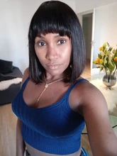 Human-Hair-Wigs Bang Bob Wigs No-Lace Angelbella Remy Full-Machine Straight Brazilian