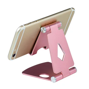 

New 1 Pcs Mobile Phone Tablet Holder Aluminum Alloy 270 Degree Adjusted Portable Bracket Base