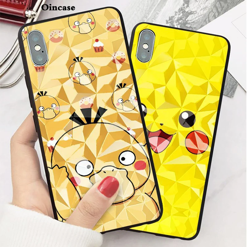 Чехол Oincase для iphone XS X XR XSMAX 6 6S 7 8plus мобильный корпус алмазное стекло с ромбическим