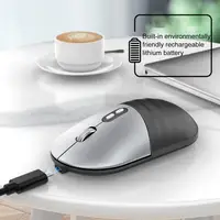 Mouse Mouse Wireless senza fili da 2.4GHz Bluetooth per PC Laptop ricevitore USB per Computer ergonomico 5 tasti Mouse per PC Laser da 1600dpi