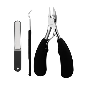 

Toenail Clippers Scissors Set Stainless Steel Nail Nipper Scissor With Nail File Nail Lifter for Ingrown Thick Toenails Grooming