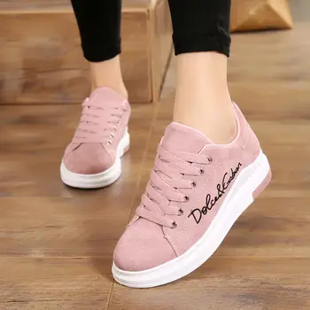 

2019 Spring New Designer Wedges Pink Platform Sneakers Women Vulcanize Shoes Tenis Feminino Casual Female Shoes Woman