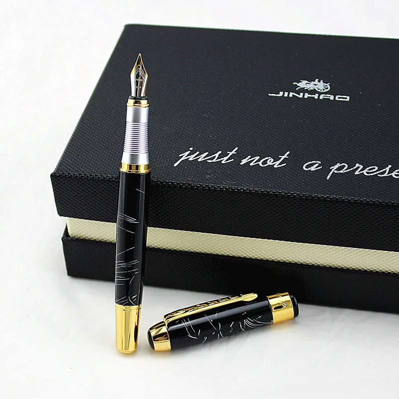 Роскошный бренд Jinhao 250 Iraurita авторучка Металлический Золотой зажим 0 5 мм ручки для