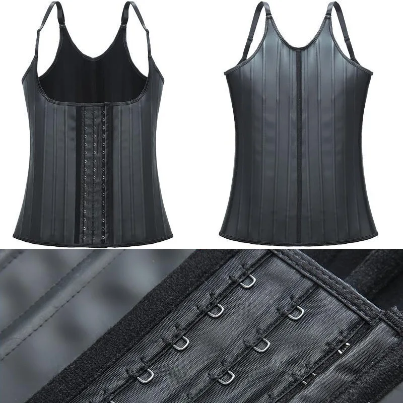 

Latex Waist Trainer 25 Steel Bone Women Binders And Plus-Size 6XL Shapewear Latex Toning Tops Sports Shaping
