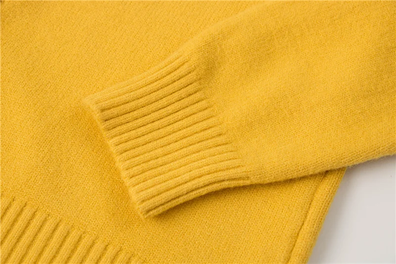 Осень зима женские вязаные свитера пуловеры длинный рукав сплошной цвет V воротник Свободный кардиган женский свитер