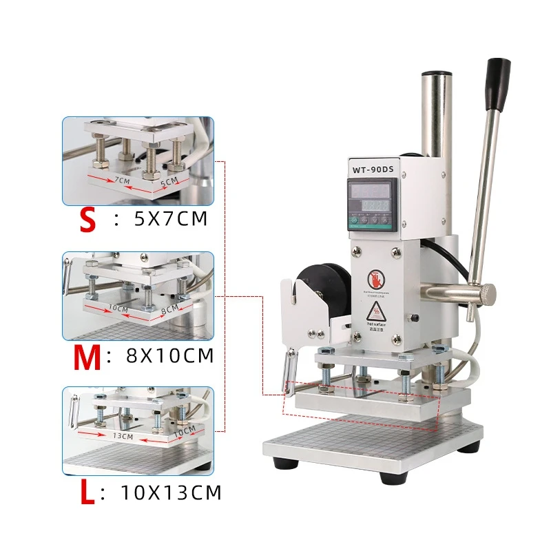 Новая тепловая пресс-машина ручная цифровая машина для горячего тиснения фольгой пвх карты кожи горячего тиснения фольги тиснения бронзовые тиснения
