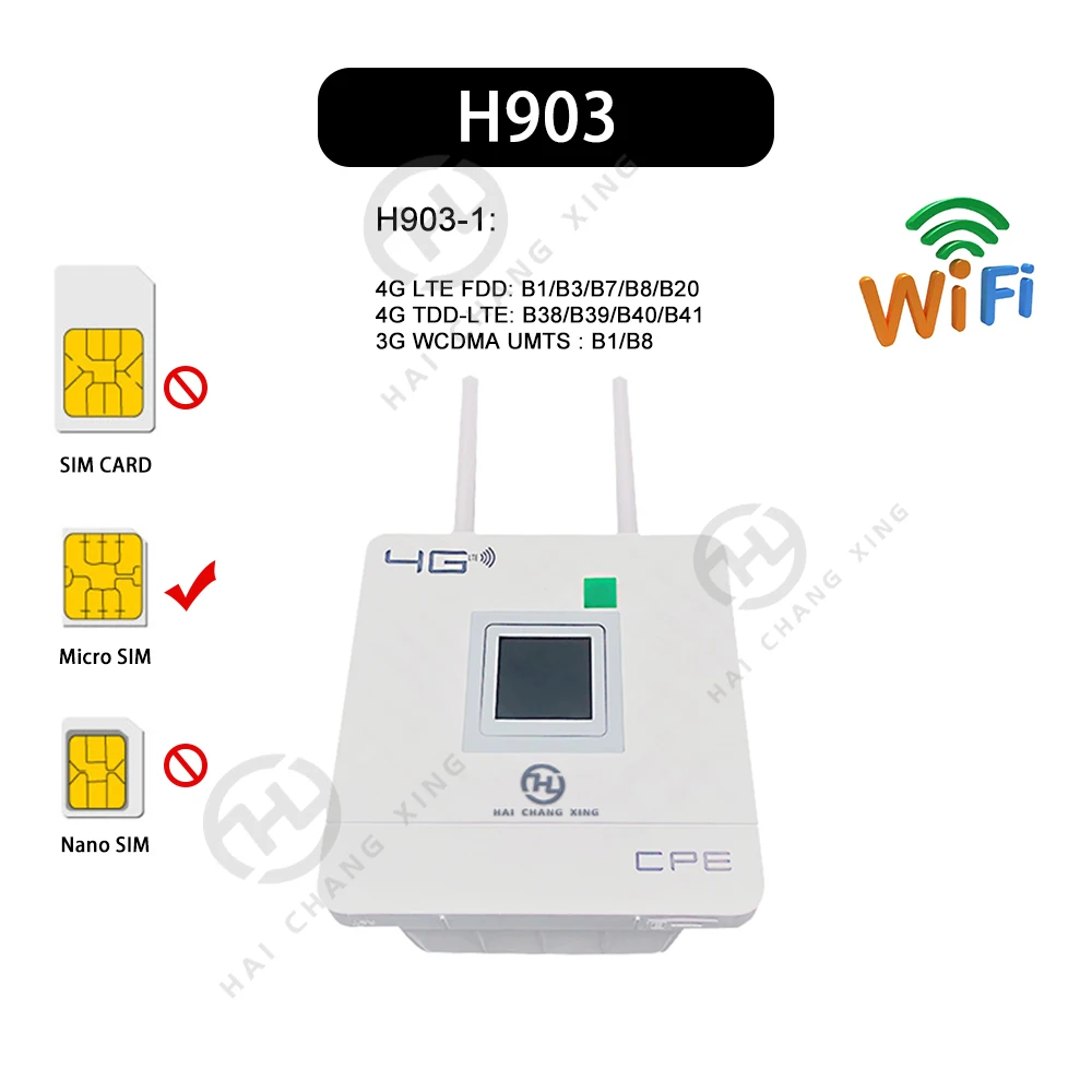 Roteador sem Fio Produto Quente 4g Wifi Modem Mifis 150mbps Lte 3g Umts Tela Lcd Roteador 2022 Hcx H903 7 wi-fi, modem mifis para 150mbps, lte, 3g,