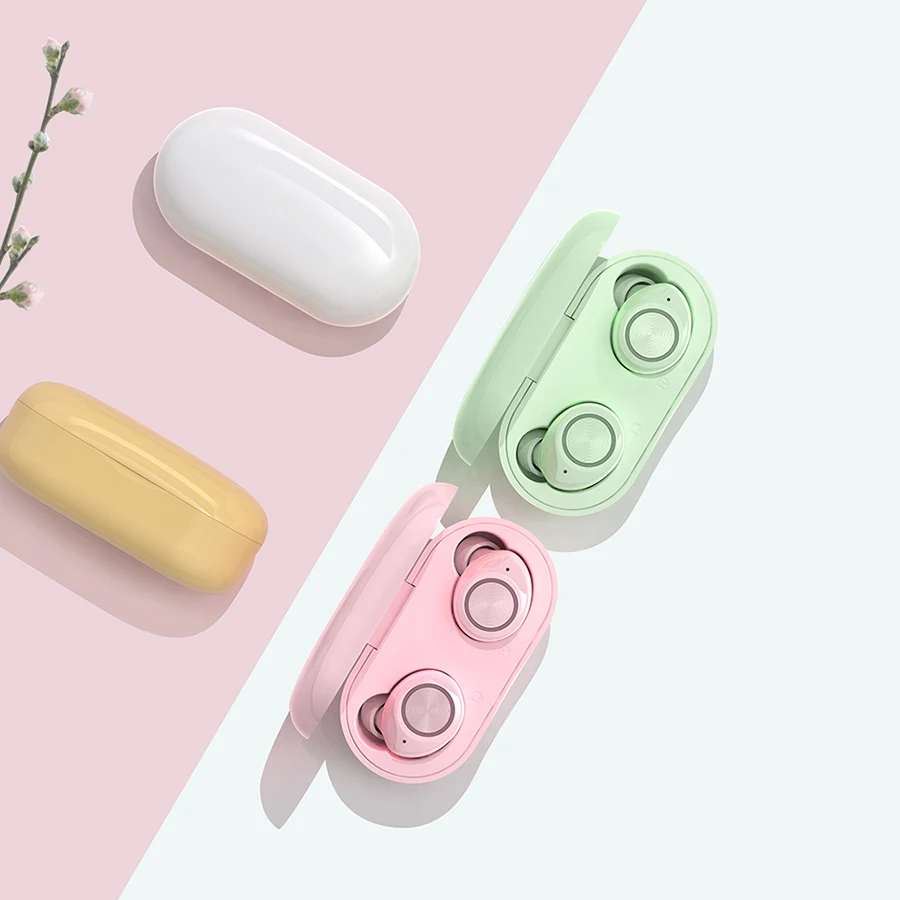 TW60 наушники вкладыши tws Bluetooth V5.0 гарнитура спортивные Беспроводной мини двойной