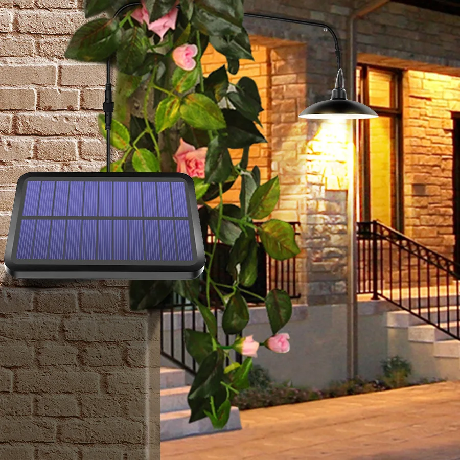 Pingente com Ajustável Solar para Jardim Led ao ar Ip65 à Prova Luzes Solares Livre Dwaterproof Água Luz Painel Pátio Casa Decorar 6 à prova dwaterproof água luz pingente com
