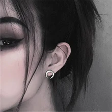 Япония и Корея Harajuku ретро Луна полумесяц мужские серьги-гвоздики и женские европейские и американские личности уличная бижутерия