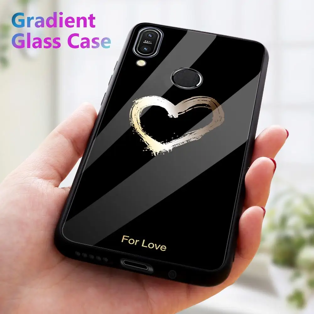 Закаленное стекло чехол для телефона Asus Zenfone Max Pro M1 ZB602KL ZB601KL M2 ZB631KL ZB633KL Фламинго Сова небо узор чехол