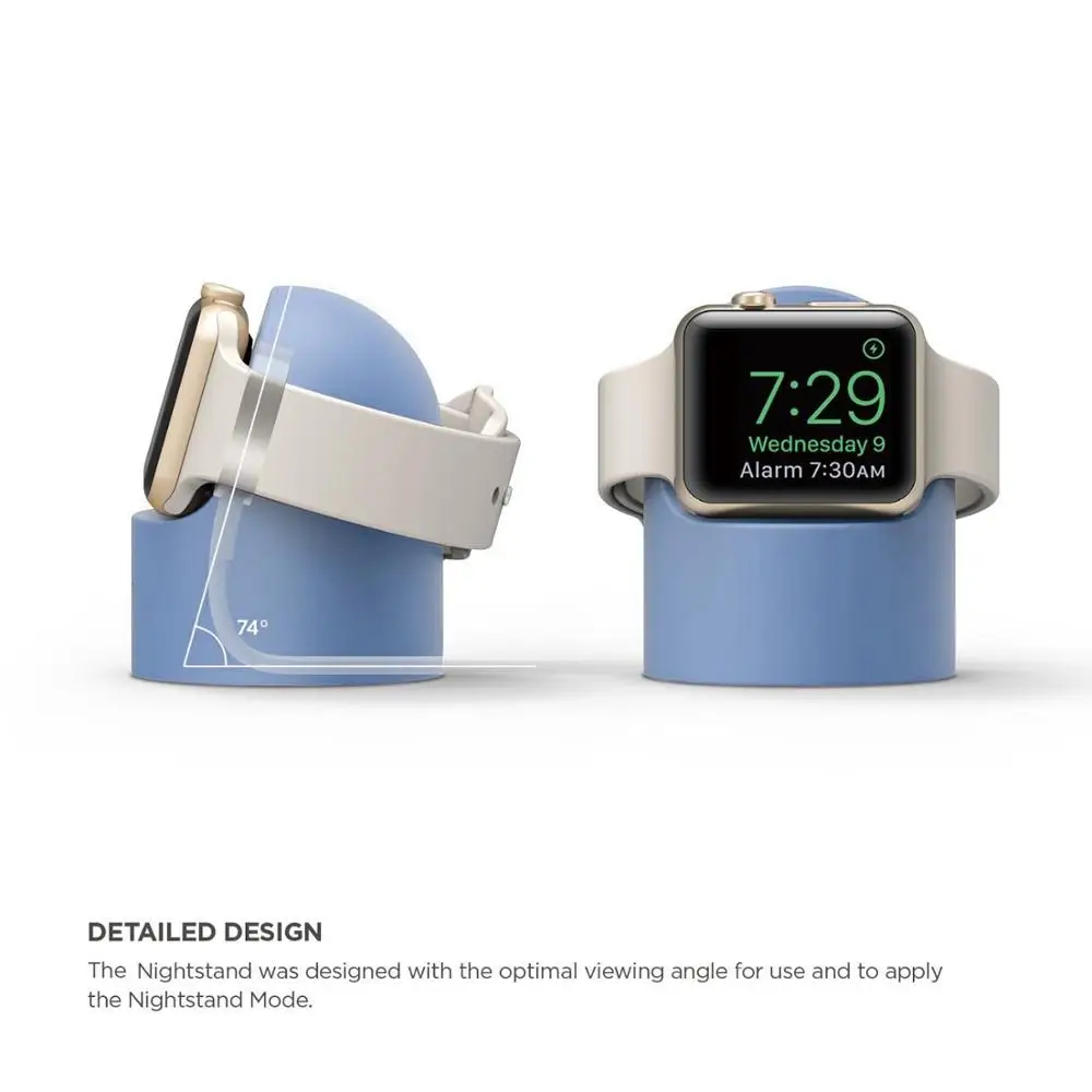 Роскошное зарядное устройство Подставка держатель док-станция для Apple Watch 1 2 3 4 38 мм 42 мм силиконовый кронштейн зарядная Колыбель Подставка для часов Спорт