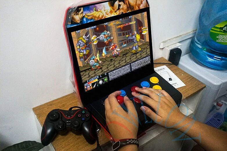 

12 inch HD screen 4GB retro game console with Rocker arcade nostalgic fighting game support TV connection Built in 1000 games