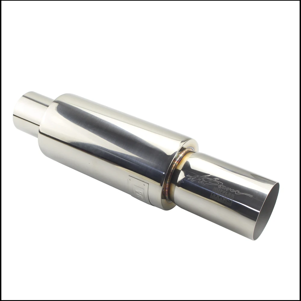 Exhaust Pipe Muffler Car Universal Stainless Steel 2"2.5"To 3" Exhaust Muffler Tip Exhaust Trim Pipe Exhaust Pipe Muffler