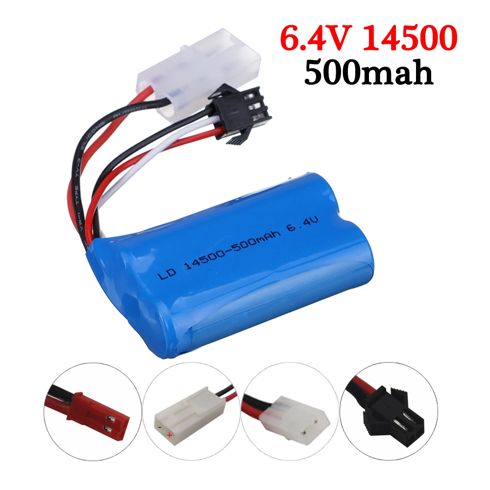 6 4 v 500mah 15C 14500 для Wltoys 18401/02 RC Внедорожник аккумулятор внедорожника