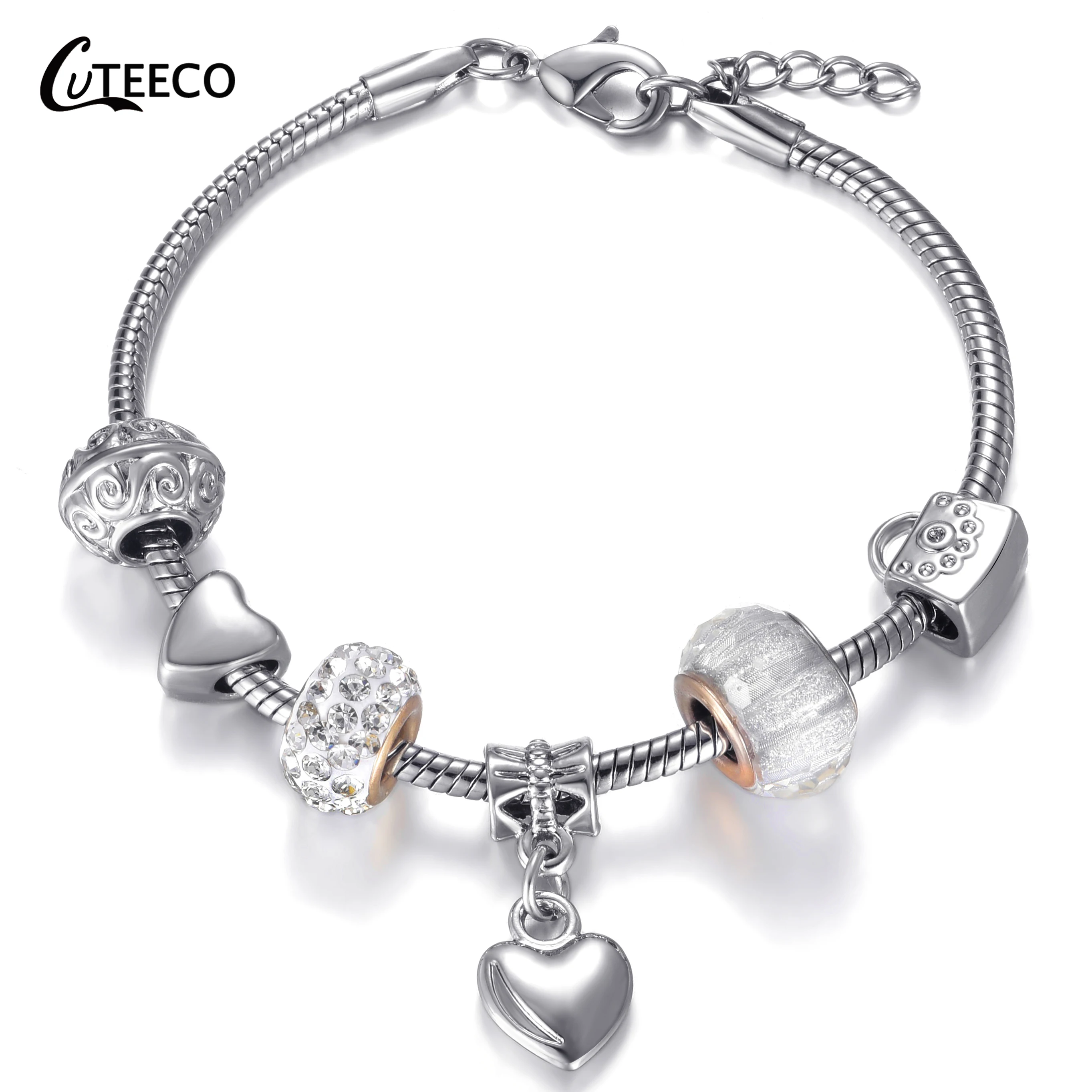 Женские браслеты подвески CUTEECO с цветным удерживанием различные стильные DIY