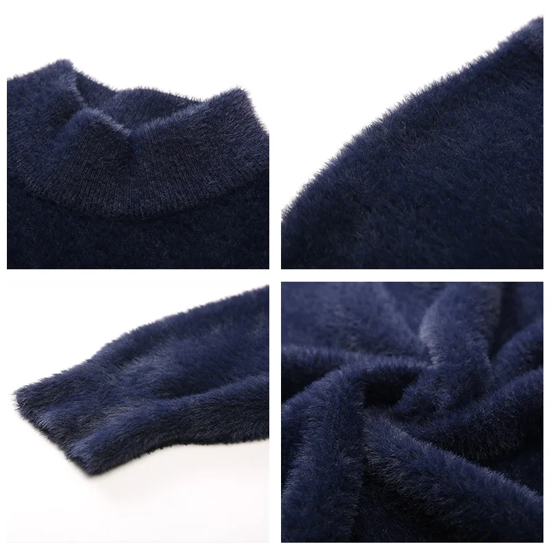COODRONY Brand Thick Warm Turtleneck Sweaters Winter Sweater Men Casual Pull Homme Soft Cotton Fleece Pullover Men Jersey 91127