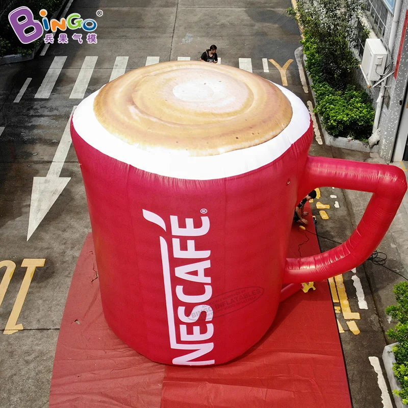 Free Shipping 4m Tall Giant Inflatable Coffee Cup / Inflatable Cup