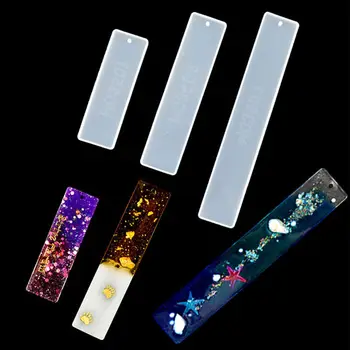 

8 Pack DIY Silicone Bookmark Mold DIY Bookmark Epoxy Resin Casting Mould Making 23GE